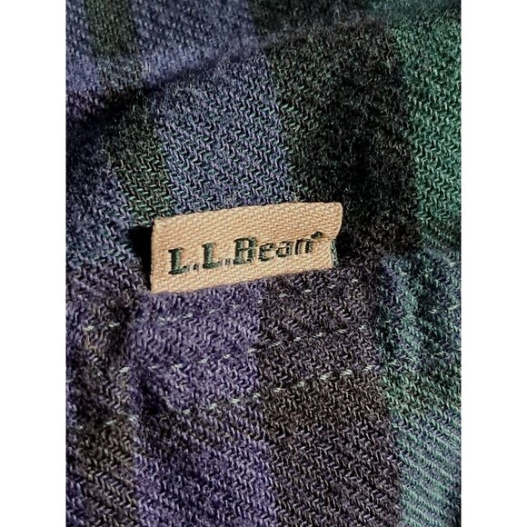 L.L.Bean Plaid Flannel Sirt Mens M Traditional Fit Lightweight Gorpcore Outdoors - Picture 13 of 15
